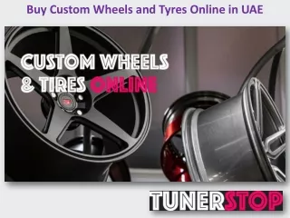 Buy the Best Custom Wheels and Tyres Online in UAE