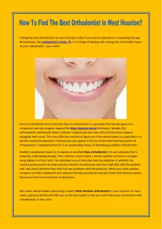 picking the best orthodontist for your therapy