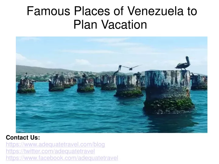 famous places of venezuela to plan vacation