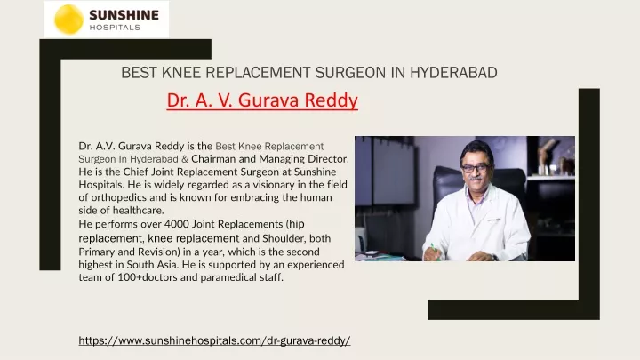 best knee replacement surgeon in hyderabad