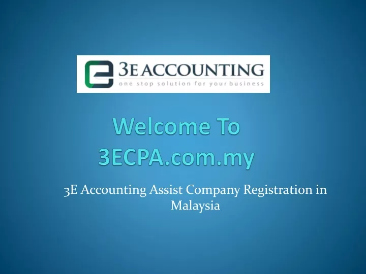 3e accounting assist company registration
