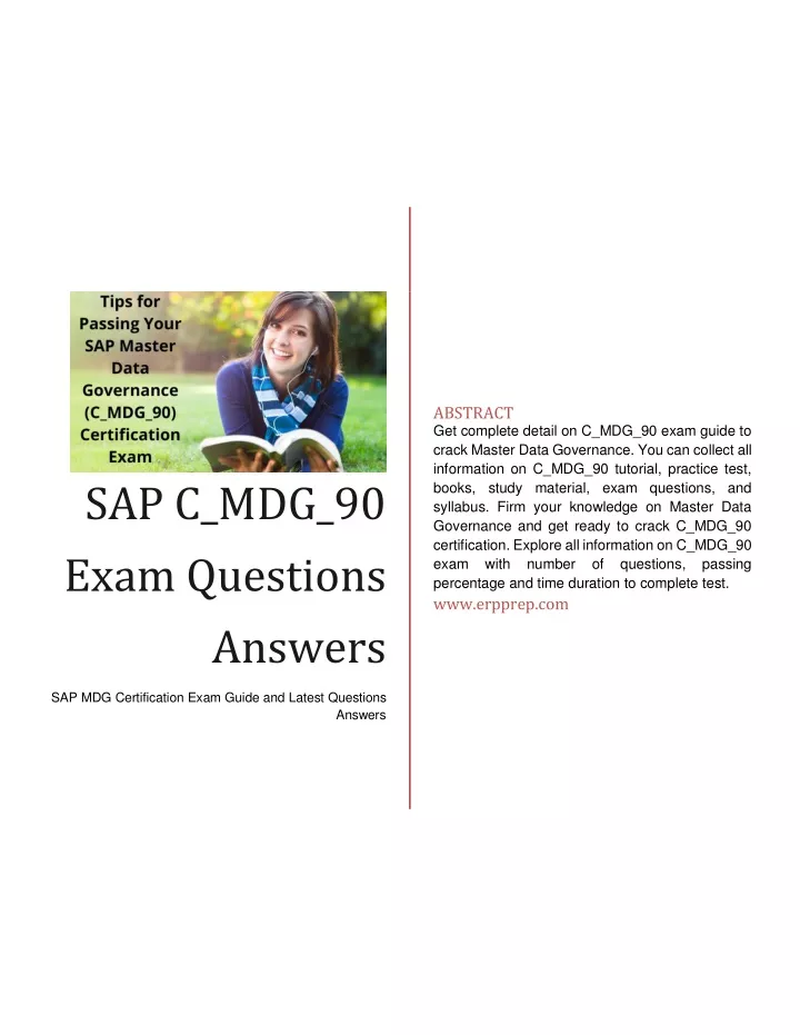 abstract get complete detail on c mdg 90 exam