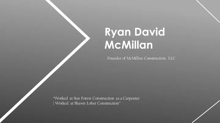 ryan david mcmillan