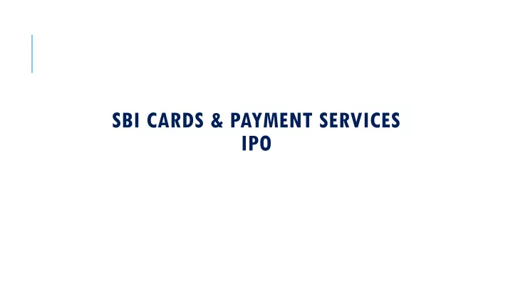 sbi cards payment services ipo