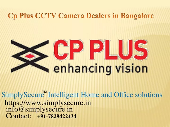cp plus cctv c amera dealers in bangalore