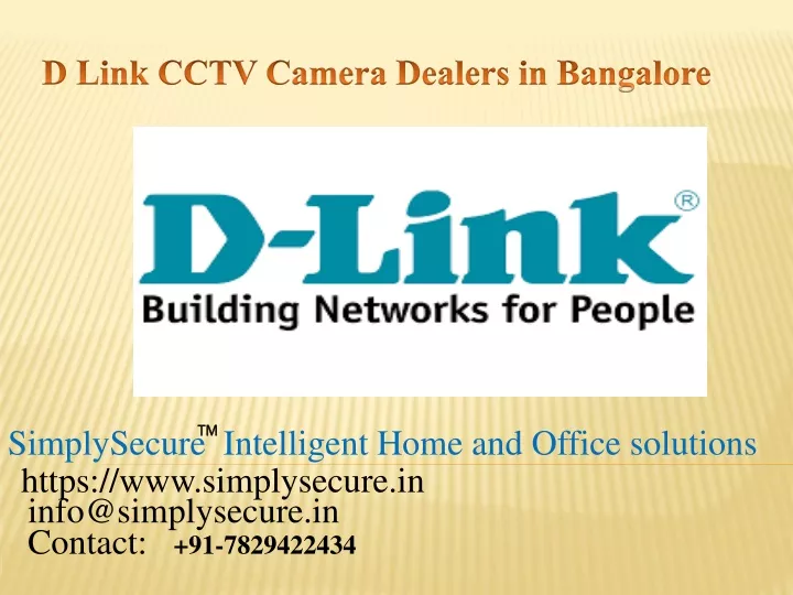 d link cctv c amera dealers in bangalore