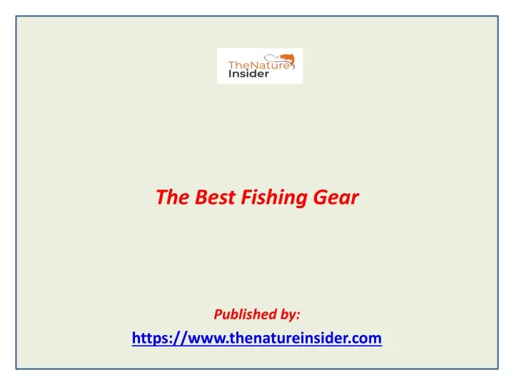 the best fishing gear published by https www thenatureinsider com
