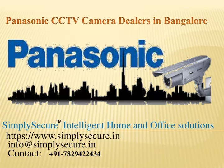 panasonic cctv c amera dealers in bangalore