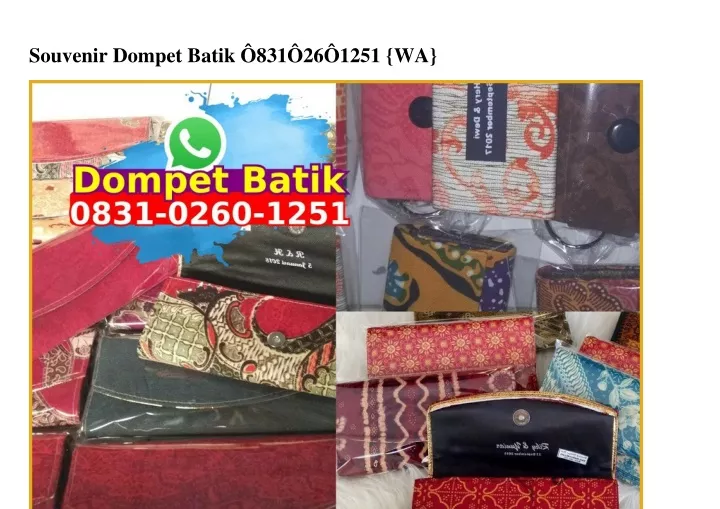 souvenir dompet batik 831 26 1251 wa