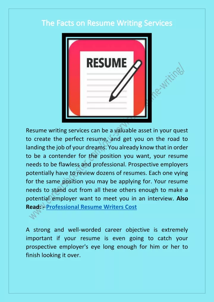 resume writing services can be a valuable asset