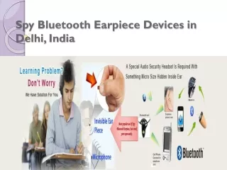 Buy Spy Bluetooth Earpiece Devices in Delhi, India