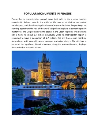 popular monuments in prague