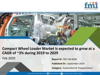 compact wheel loader market is expected to grow