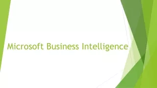 microsoft business intelligence