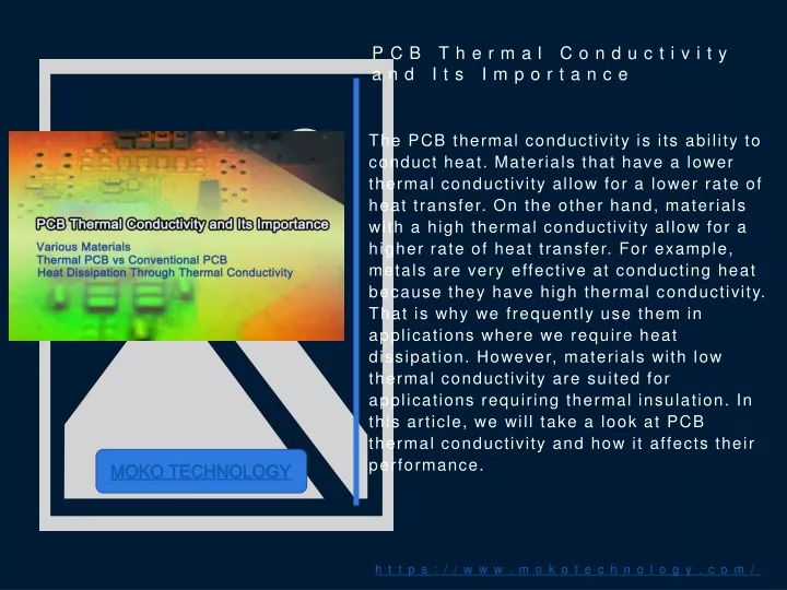 pcb thermal conductivity and its importance