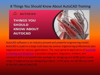 8 things you should know about autocad training