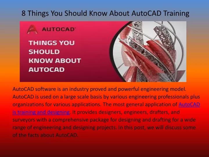 8 things you should know about autocad training