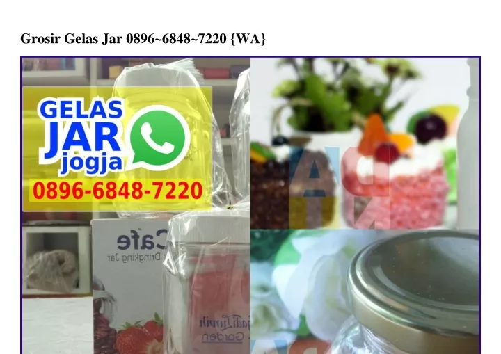 grosir gelas jar 0896 6848 7220 wa