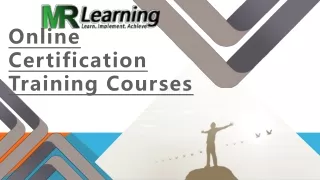 Online certification professional training And Education Programs