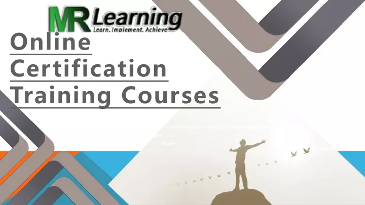 online certification t raining courses