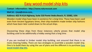 easy wood model ship kits