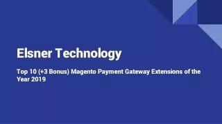 elsner technology