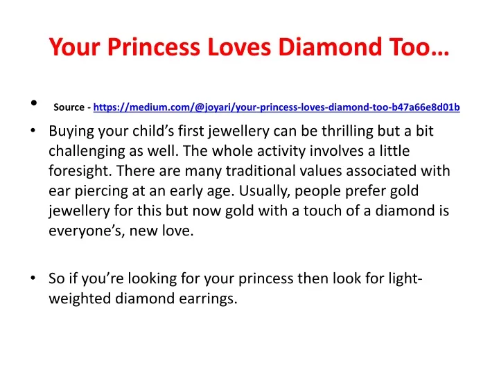 your princess loves diamond too