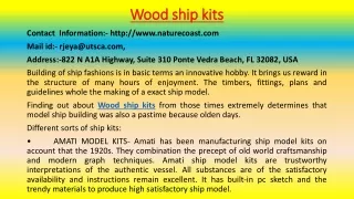 wood ship kits