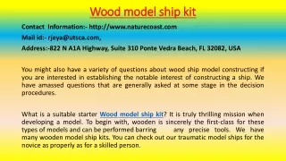 wood model ship kit