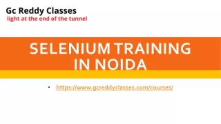 selenium training in noida