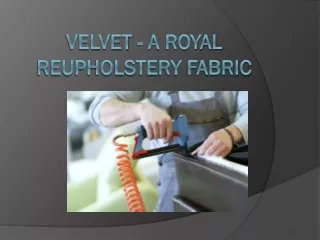 Velvet - A Royal Reupholstery Fabric