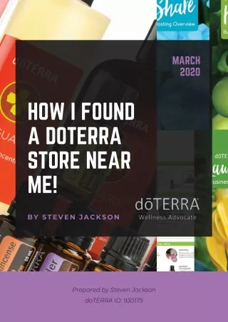 How I found a doTERRA store near me!