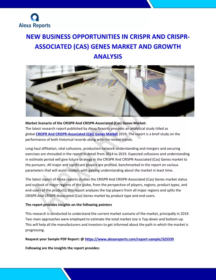 new business opportunities in crispr and crispr