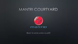 MANTRI COURTYARD