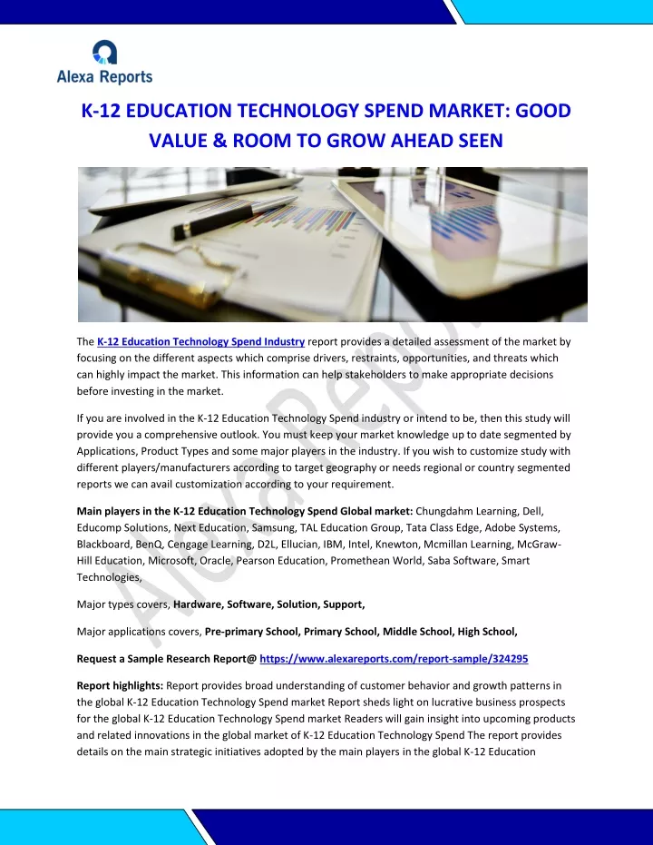 k 12 education technology spend market good value