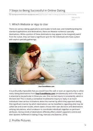 7 steps to being successful in online dating