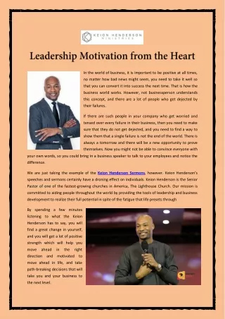 Leadership Motivation from the Heart
