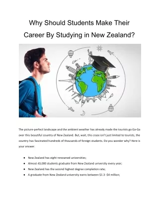 5 Reasons to Study in New Zealand