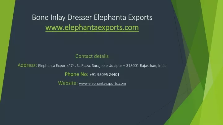 bone inlay dresser elephanta exports