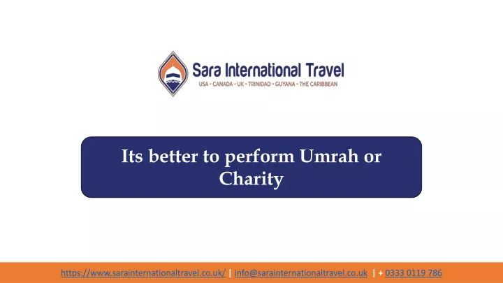 its better to perform umrah or charity