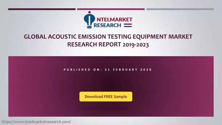 global acoustic emission testing equipment market research report 2019 2023