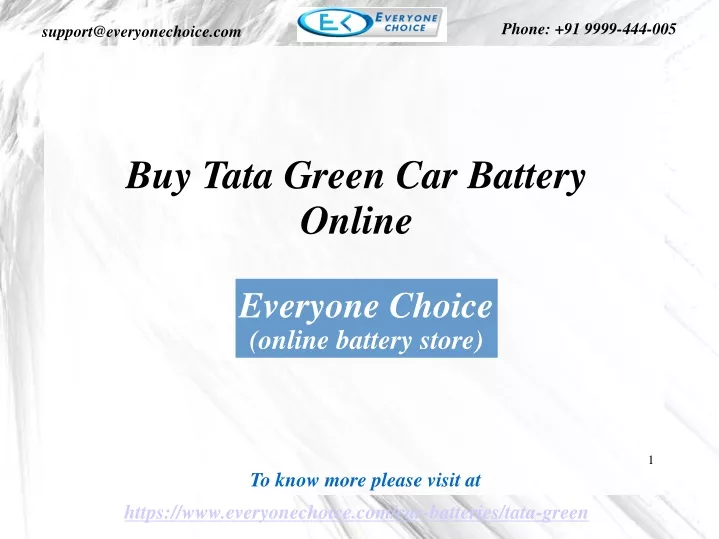 buy tata green car battery online