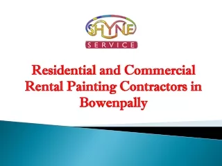 residential and commercial rental painting