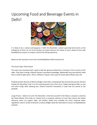 Street food festival delhi