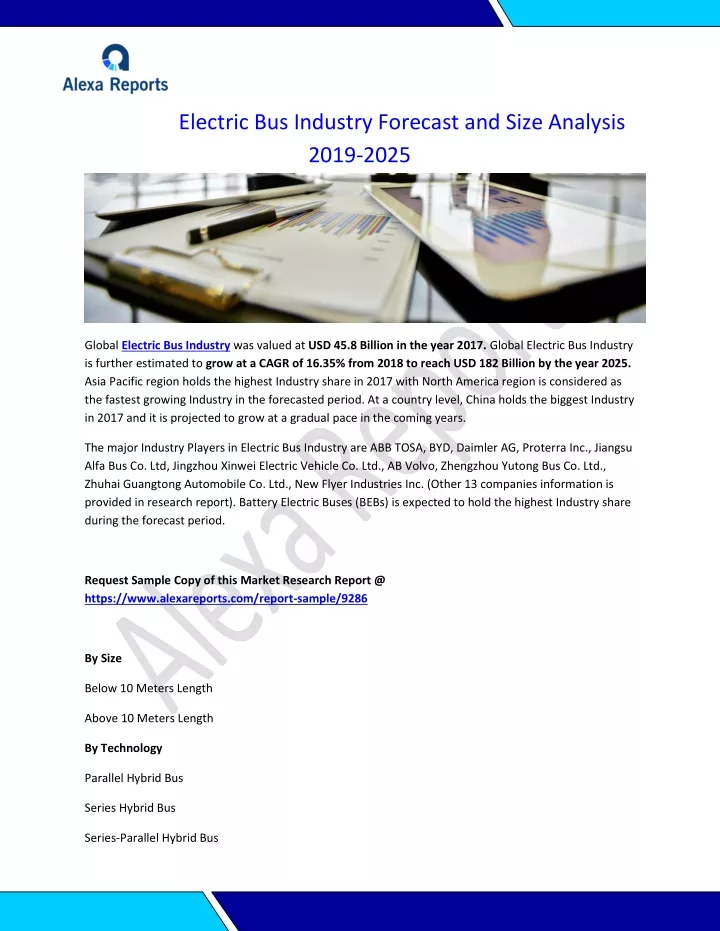 electric bus industry forecast and size analysis