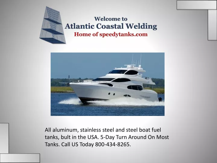 all aluminum stainless steel and steel boat fuel