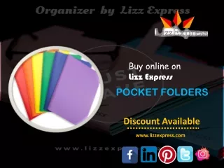 POCKET FOLDERS | Buy Online Pocket Folders in USA | lizzexpress