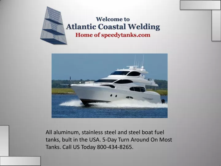 all aluminum stainless steel and steel boat fuel