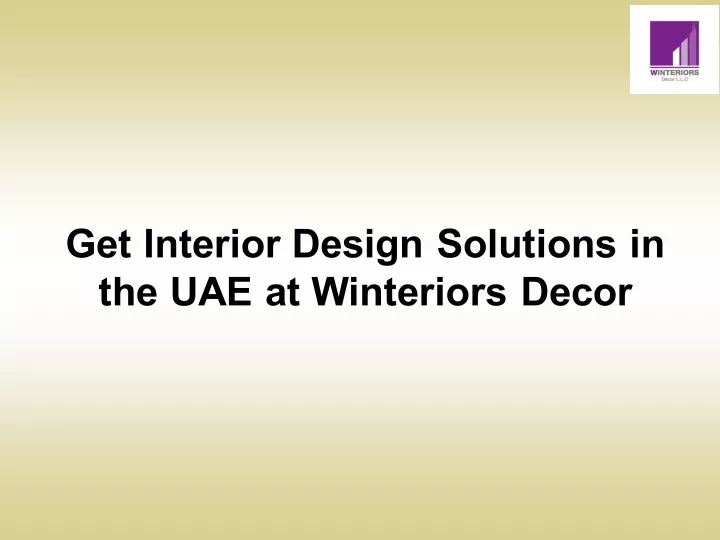 get interior design solutions