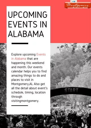 Find Exciting Events In Alabama
